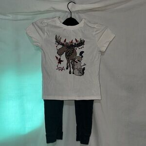 Jarvis Archer woodland theme snowman Christmas scene outfit size 4T